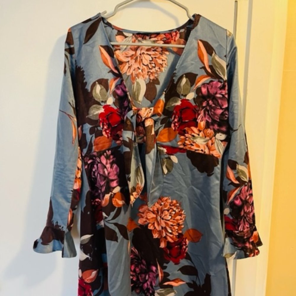 Blue Floral Dress